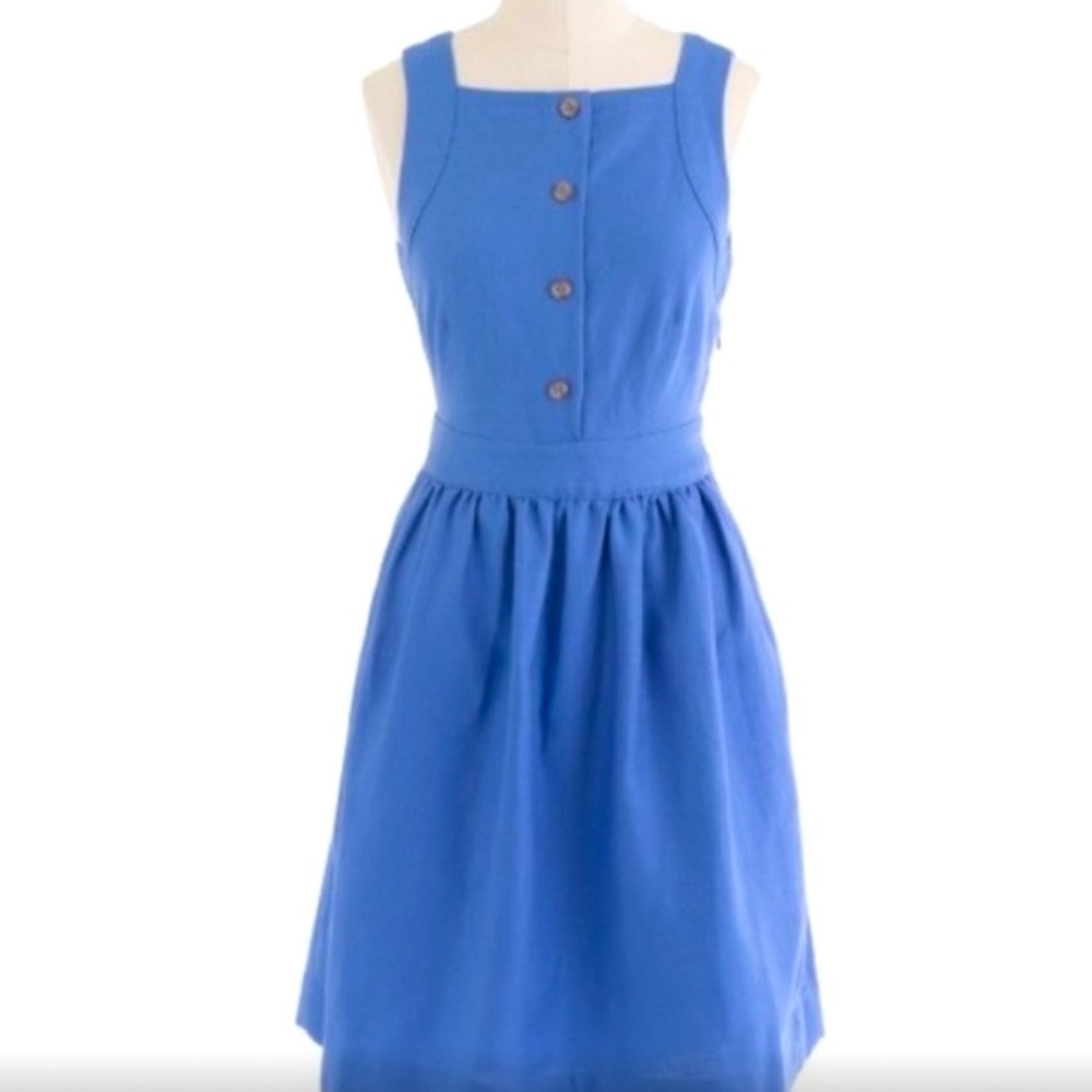 J. Crew Linen Button-Front Sundress 4